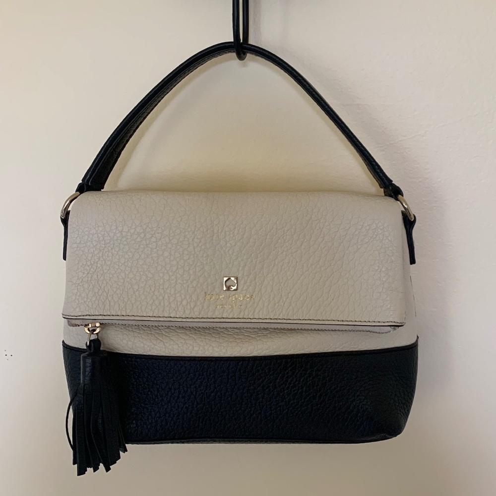Kate Spade Black & White Top Handle Satchel